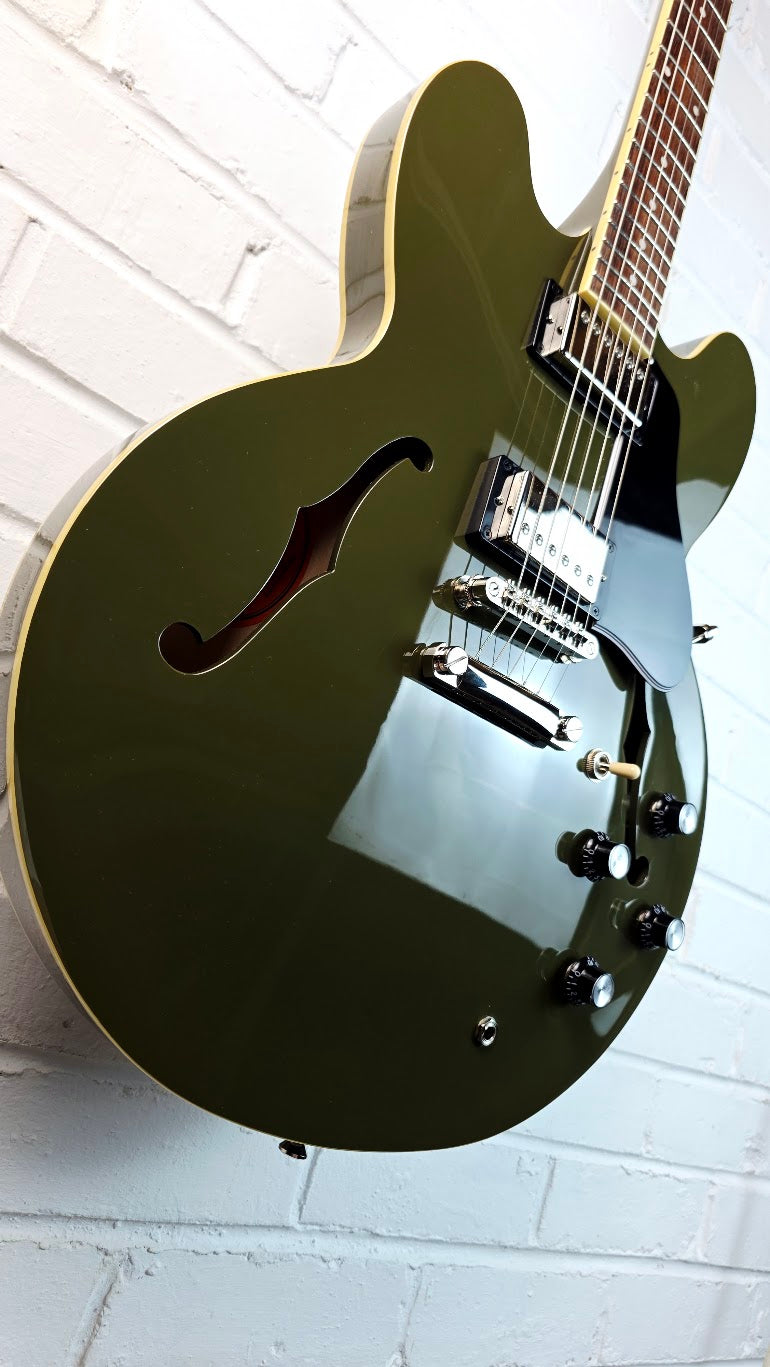 EPIPHONE ES 335 IG INSPIRED BY GIBSON DRAB OLIVE ELECTRIC GUITAR