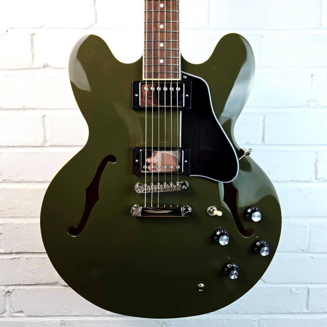 EPIPHONE ES 335 IG INSPIRED BY GIBSON DRAB OLIVE ELECTRIC GUITAR