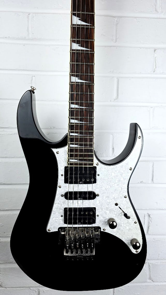 IBANEZ RG350EX RG SERIES BLACK ELECTRIC GUITAR