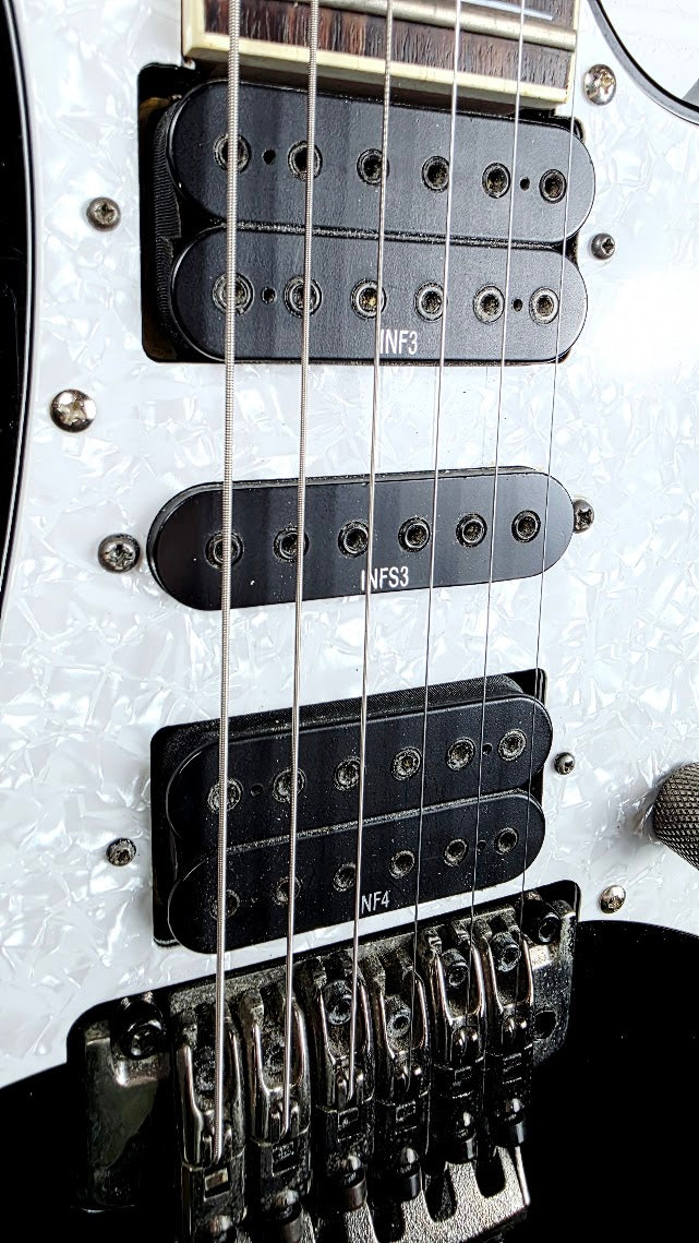 IBANEZ RG350EX RG SERIES BLACK ELECTRIC GUITAR