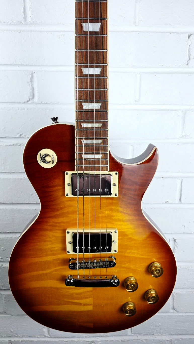 VINTAGE V100 SUNBURST LES PAUL ELECTRIC GUITAR