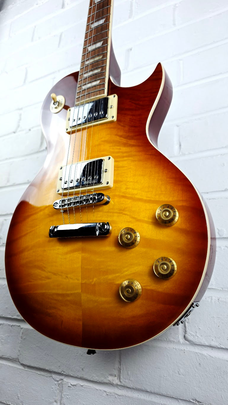 VINTAGE V100 SUNBURST LES PAUL ELECTRIC GUITAR