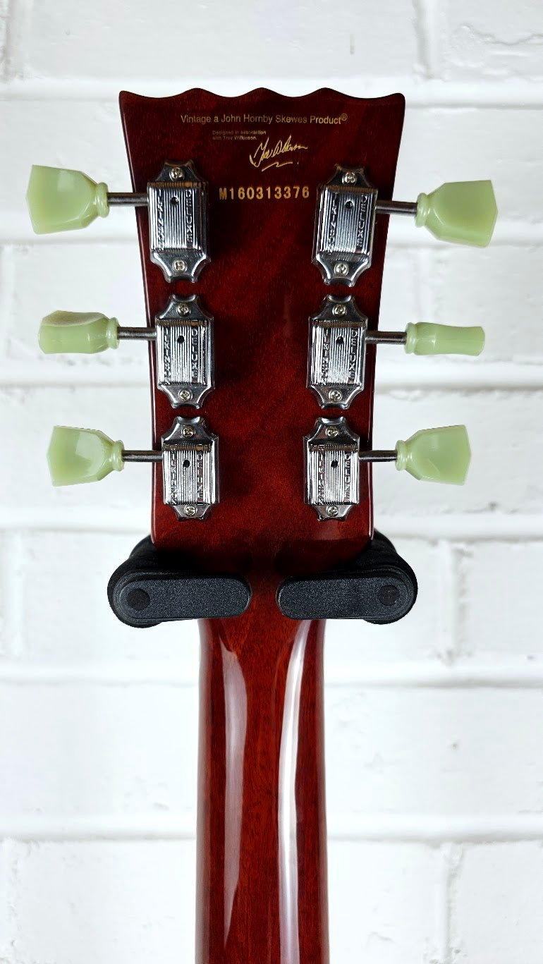 VINTAGE V100 REISSUED PGM LEMON DROP LES PAUL ELECTRIC GUITAR