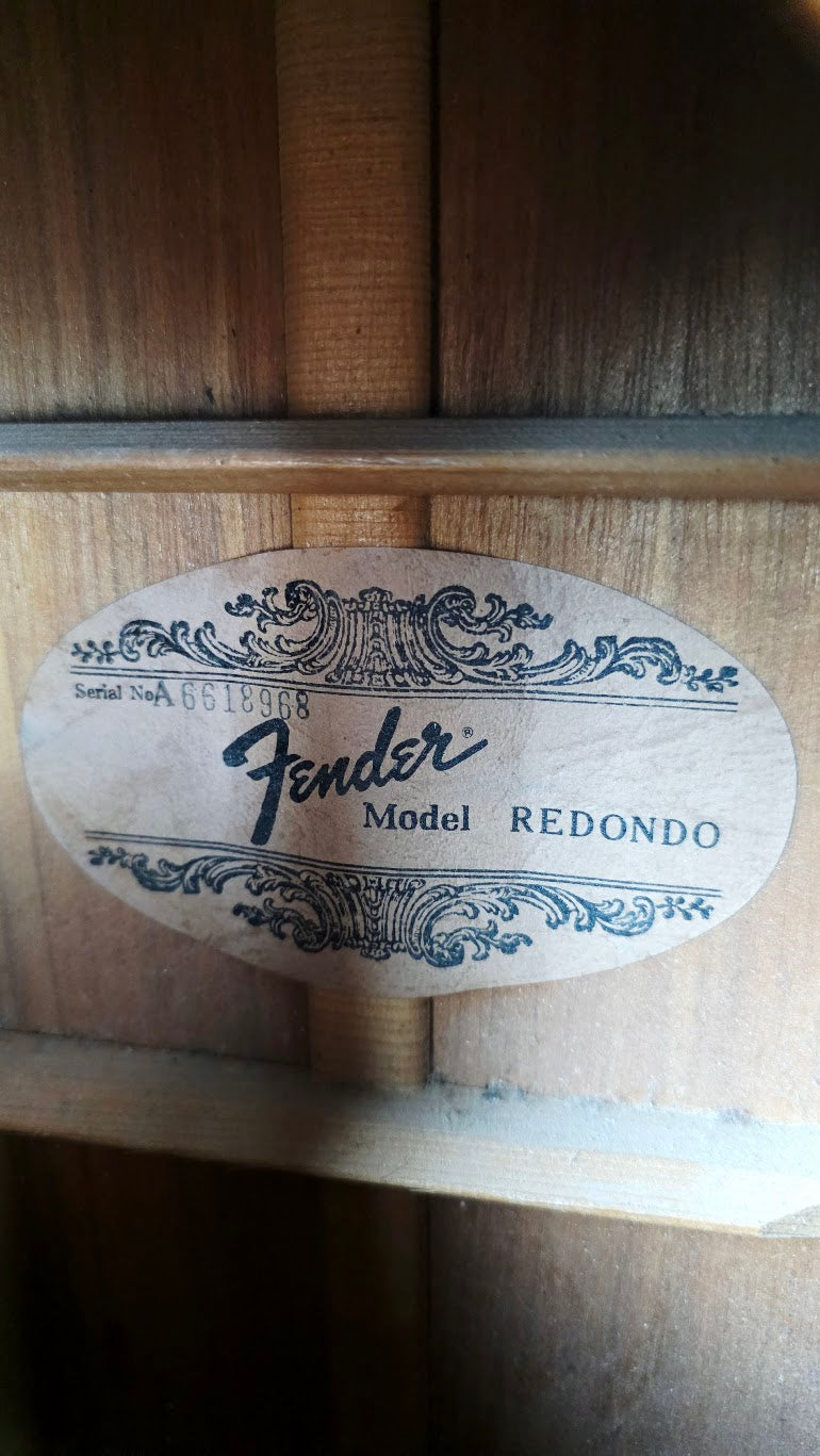 FENDER REDONDO KOREA 90s NATURAL ACOUSTIC GUITAR