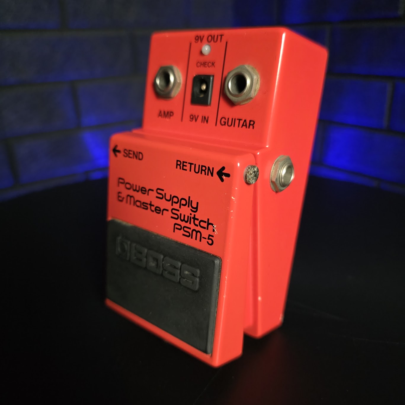 BOSS PSM-5 POWER SUPPLY & MASTER SWITCH RED LABEL JAPAN VINTAGE GUITAR PEDAL