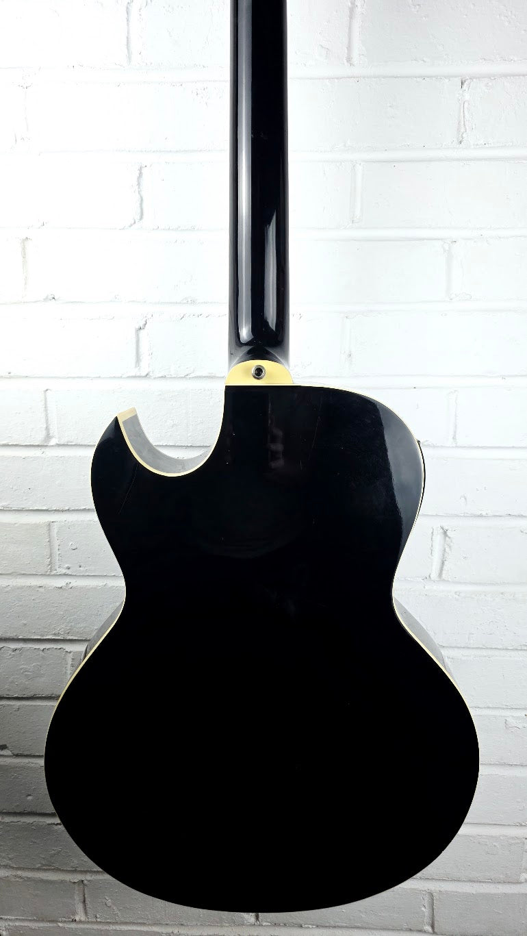 WASHBURN AB-10 BLACK ACOUSTIC 4 STRING BASS GUITAR