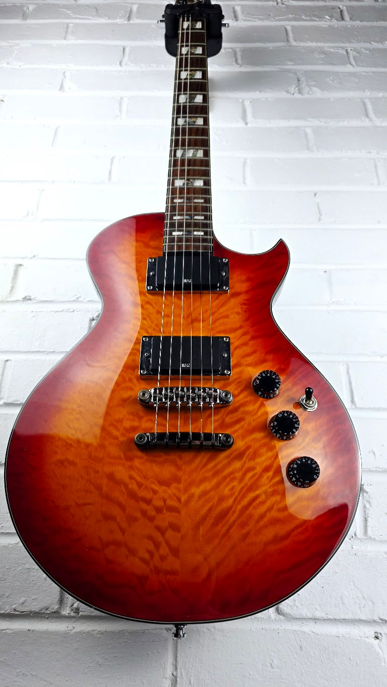 IBANEZ ART520 QUILTED MAPLE HONEY SUNBURST ELECTRIC GUITAR