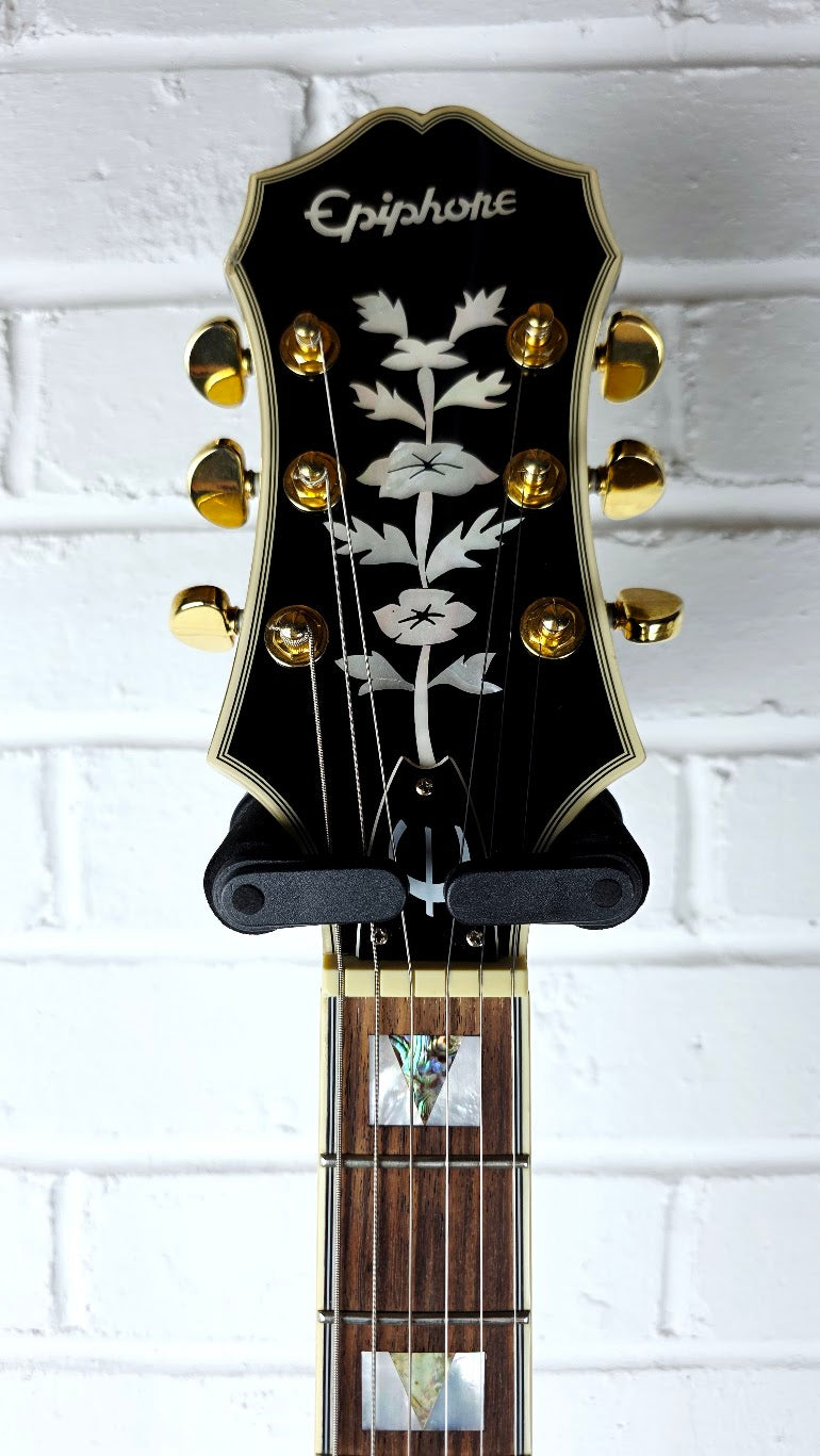 EPIPHONE SHERATON II EB EBONY SEMI HOLLOW ELECTRIC GUITAR