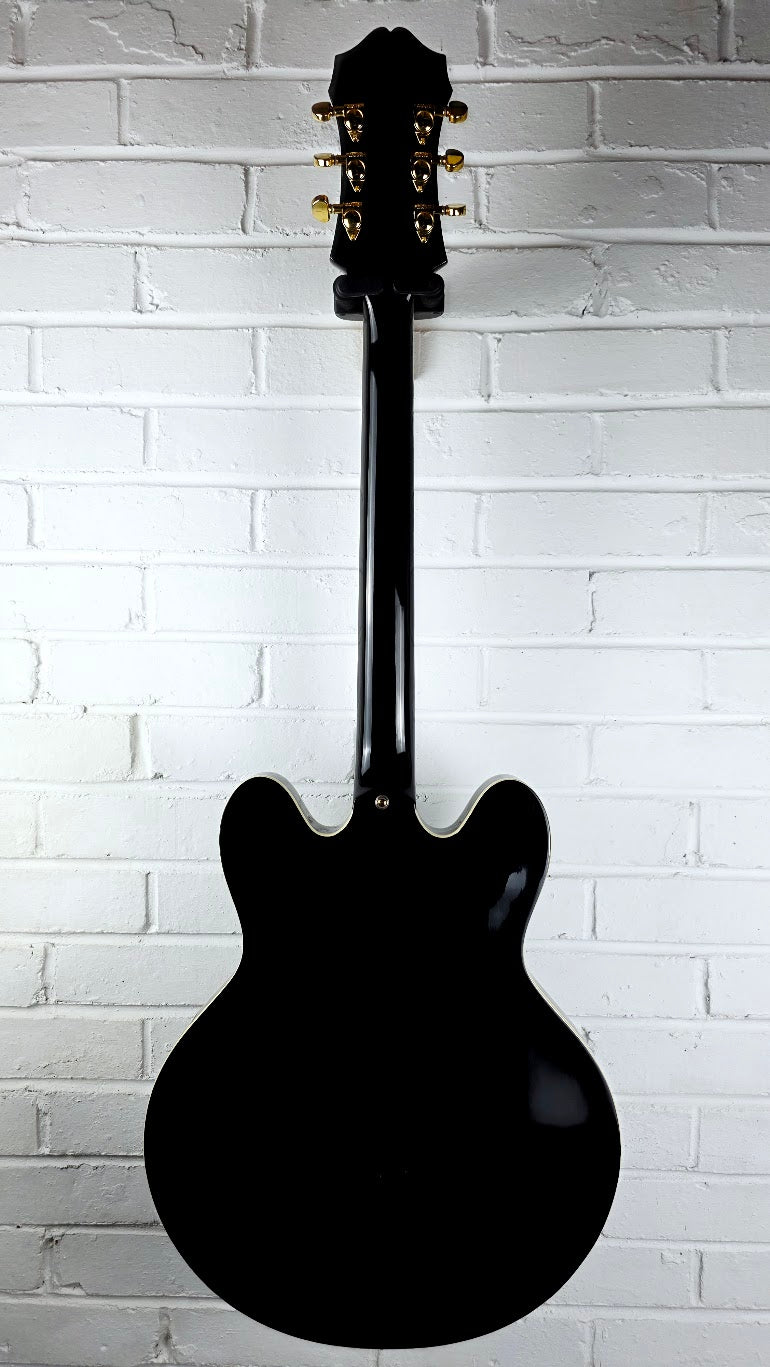 EPIPHONE SHERATON II EB EBONY SEMI HOLLOW ELECTRIC GUITAR