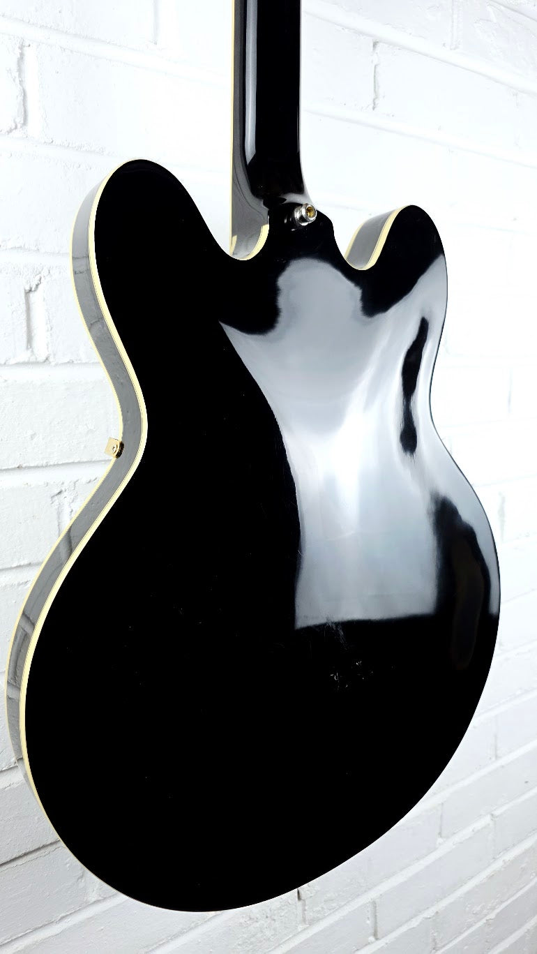 EPIPHONE SHERATON II EB EBONY SEMI HOLLOW ELECTRIC GUITAR