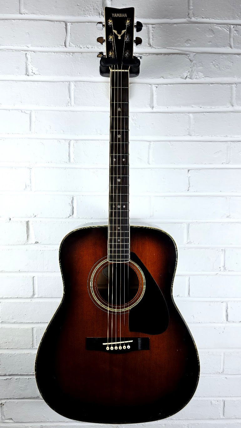 YAMAHA FG455 1980s SUNBURST ACOUSTIC GUITAR