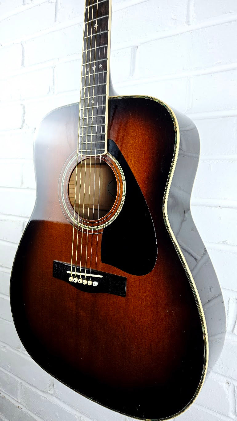 YAMAHA FG455 1980s SUNBURST ACOUSTIC GUITAR