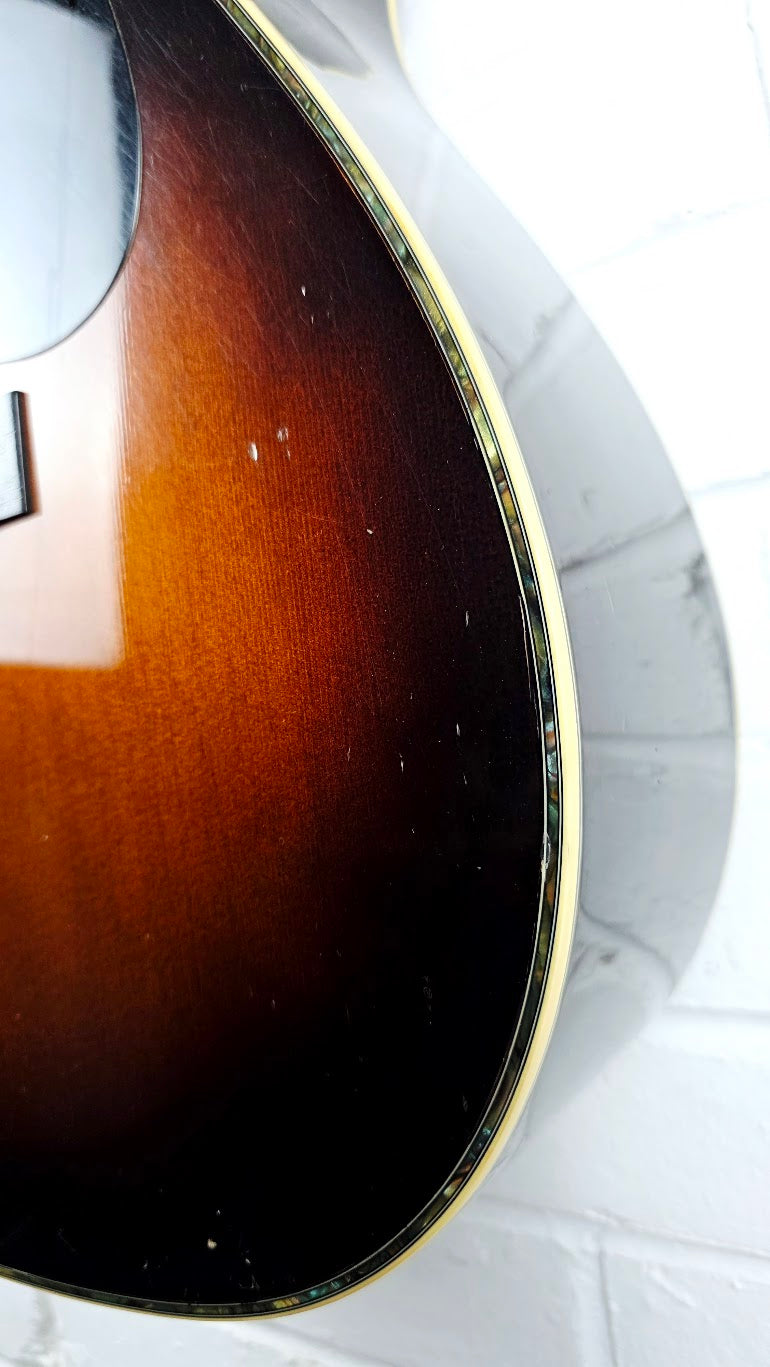 YAMAHA FG455 1980s SUNBURST ACOUSTIC GUITAR