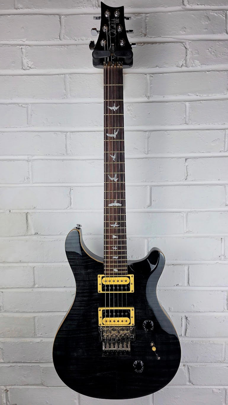PRS SE CUSTOM 24 FLOYD CHARCOAL BURST ELECTRIC GUITAR