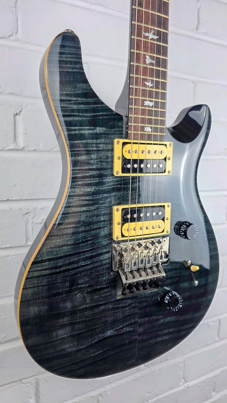 PRS SE CUSTOM 24 FLOYD CHARCOAL BURST ELECTRIC GUITAR