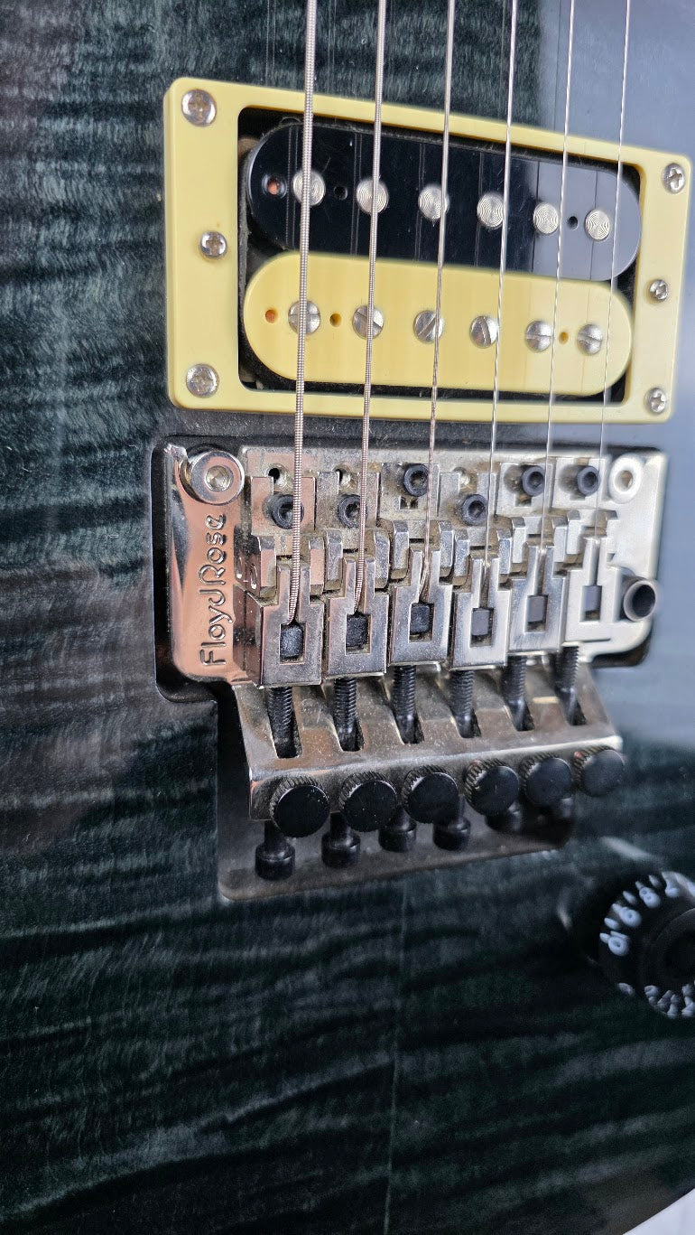 PRS SE CUSTOM 24 FLOYD CHARCOAL BURST ELECTRIC GUITAR