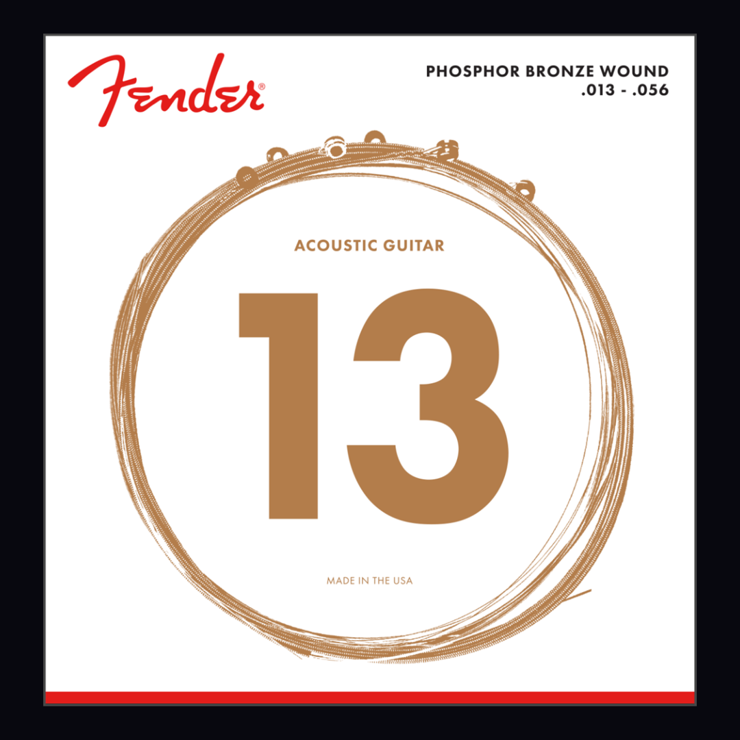 FENDER PHOSPHOR BRONZE ACOUSTIC GUITAR STRINGS (13–56)