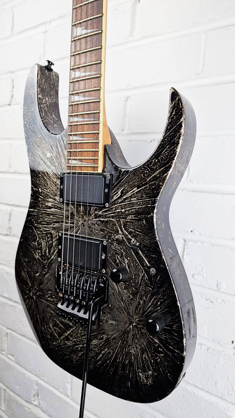 IBANEZ RGR420EX RG SERIES SILVER ARCTIC FROST ELECTRIC GUITAR