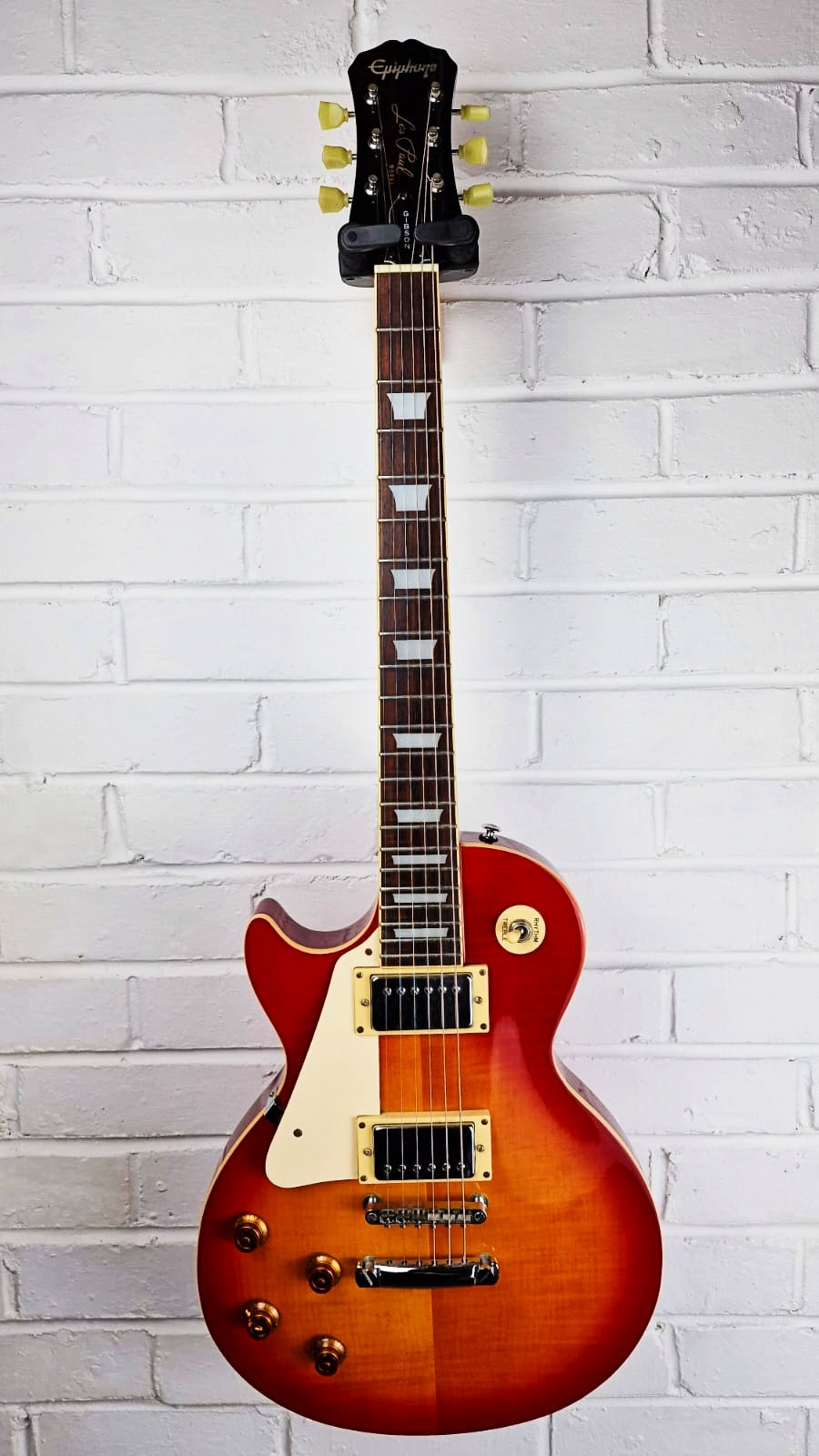 EPIPHONE LES PAUL STANDARD CHERRY SUNBURST LEFT HANDED 1996 ELECTRIC GUITAR