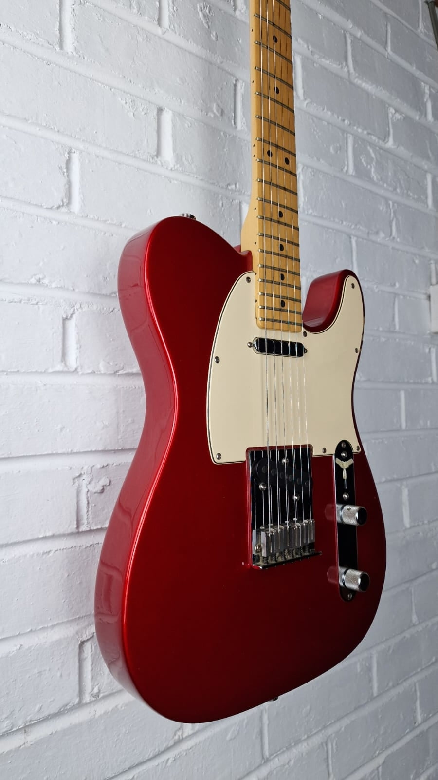 FENDER USA AMERICAN TELECASTER 2004 CHROME RED ELECTRIC GUITAR