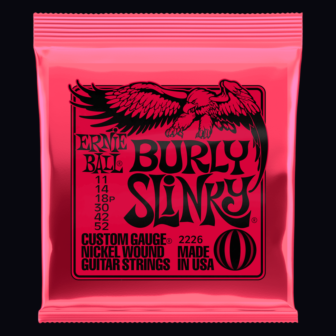 ERNIE BALL BURLY SLINKY ELECTRIC GUITAR STRINGS (11-52)