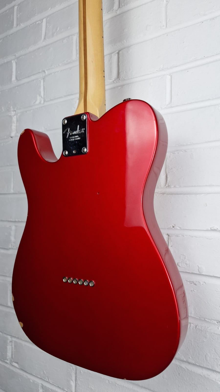 FENDER USA AMERICAN TELECASTER 2004 CHROME RED ELECTRIC GUITAR