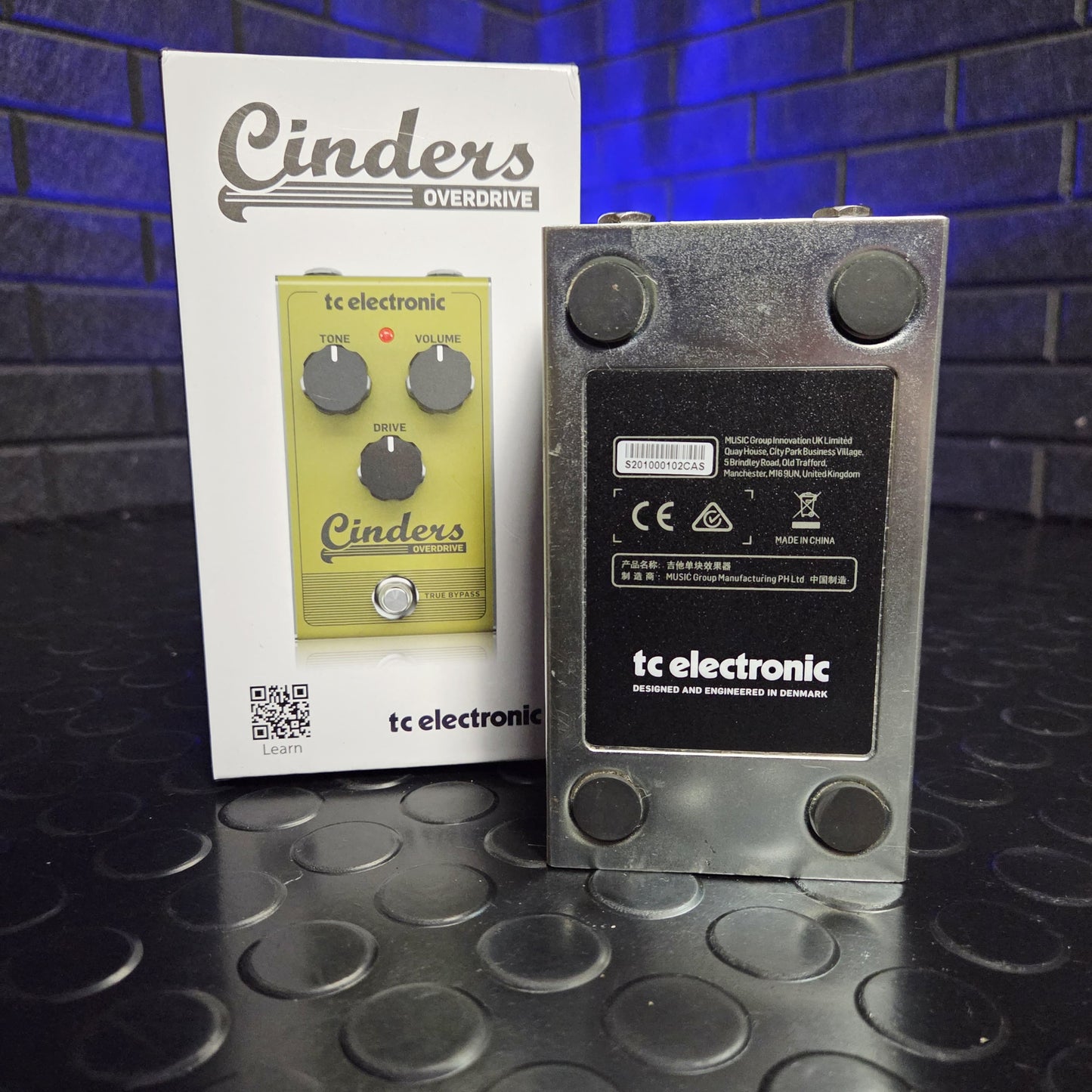 TC ELECTRONIC CINDERS OVERDRIVE GUITAR EFFECTS PEDAL
