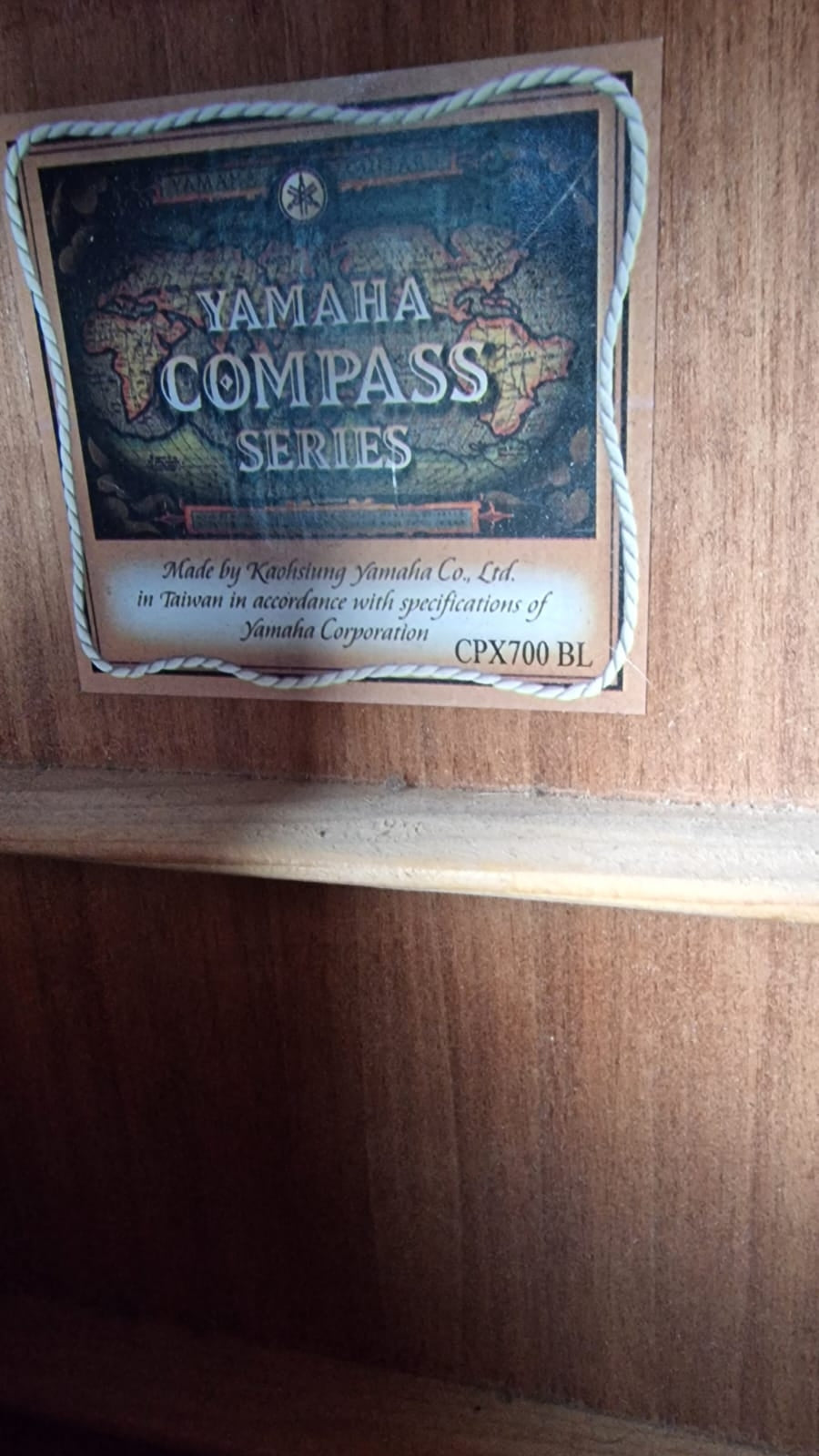 Yamaha Compass Series CPX700 BL Black Electro Acoustic Guitar