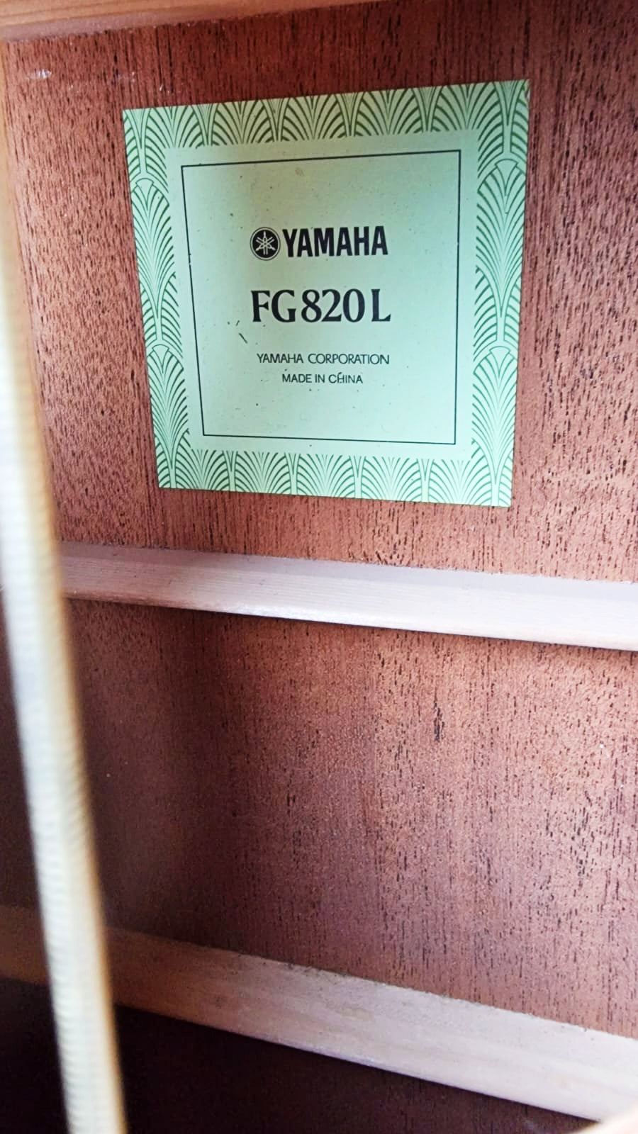 YAMAHA FG820L NATURAL ACOUSTIC GUITAR