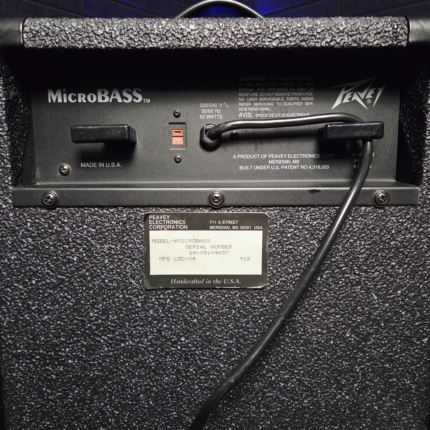 PEAVEY MICROBASS COMBO 20W BASS PRACTICE AMP