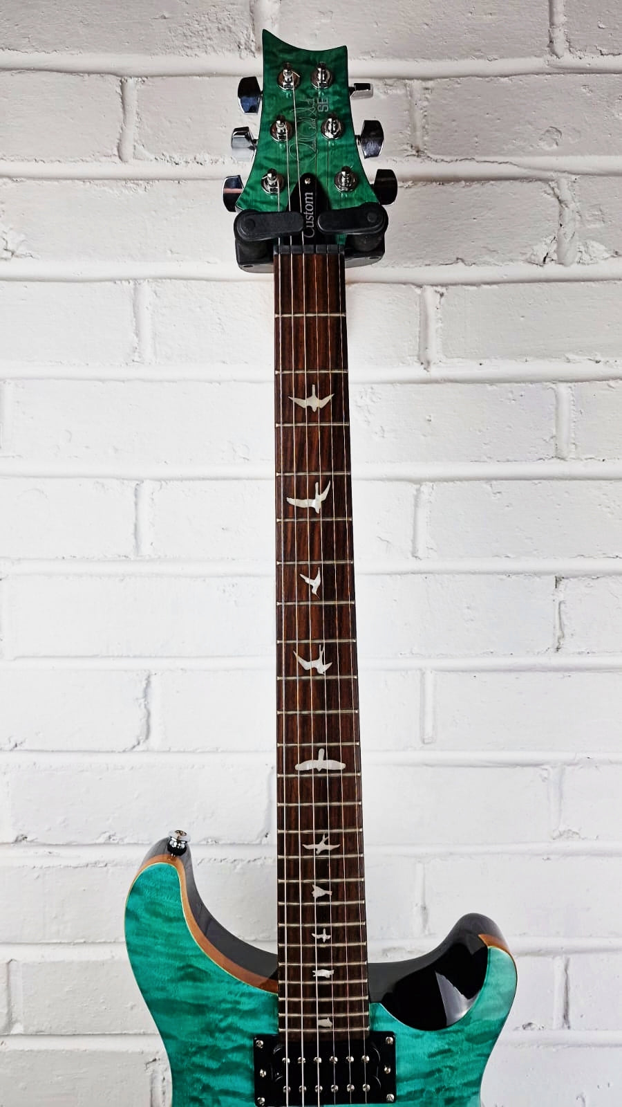 PRS SE 24 CUSTOM TURQUOISE QUILT ELECTRIC GUITAR