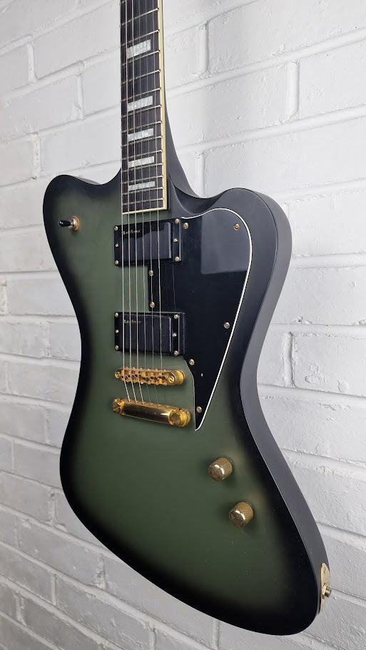 ESP LTD SPARROWHAWK MGSBS MILITARY GREEN SUNBURST SATIN ELECTRIC GUITAR *SIGNED*