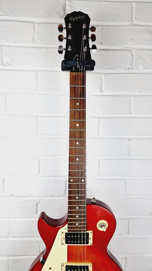 EPIPHONE LES PAUL 100 CHERRY SUNBURST 1998 LEFT HANDED ELECTRIC GUITAR