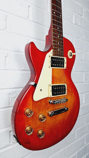 EPIPHONE LES PAUL 100 CHERRY SUNBURST 1998 LEFT HANDED ELECTRIC GUITAR