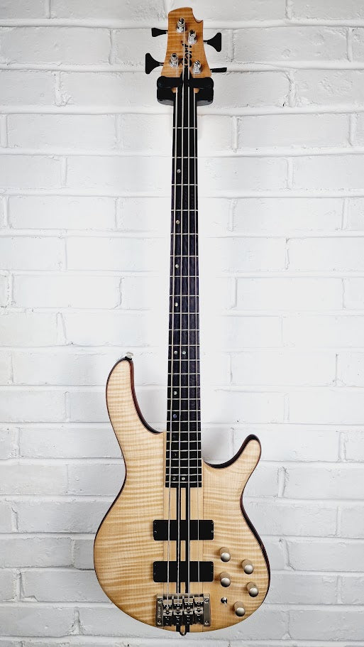 CORT A4 PLUS FMMH OPEN PORE NATURAL 4 STRING ELECTRIC BASS GUITAR