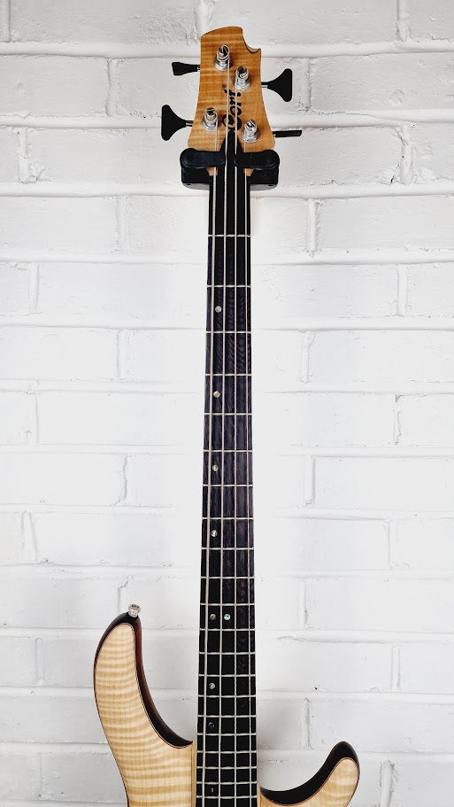 CORT A4 PLUS FMMH OPEN PORE NATURAL 4 STRING ELECTRIC BASS GUITAR