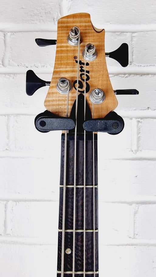 CORT A4 PLUS FMMH OPEN PORE NATURAL 4 STRING ELECTRIC BASS GUITAR