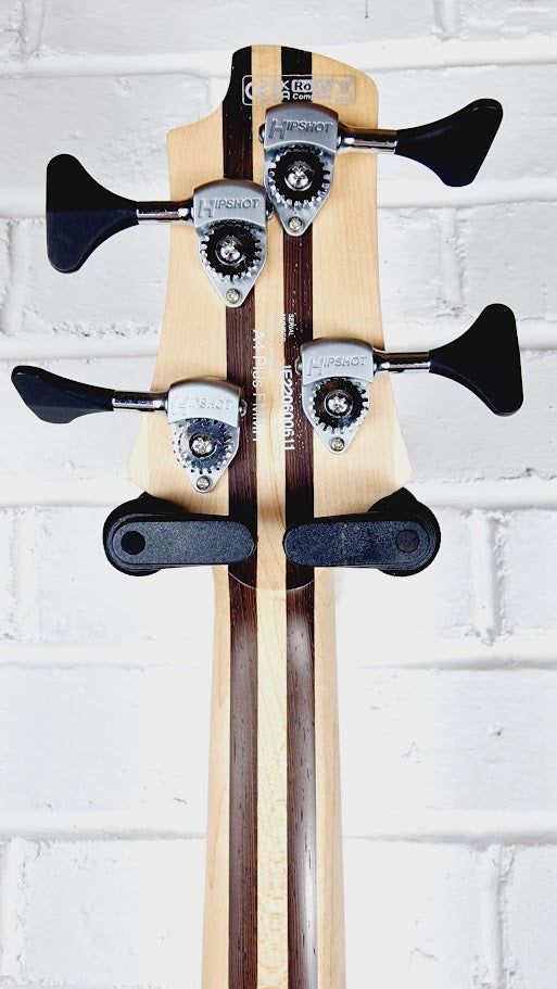 CORT A4 PLUS FMMH OPEN PORE NATURAL 4 STRING ELECTRIC BASS GUITAR