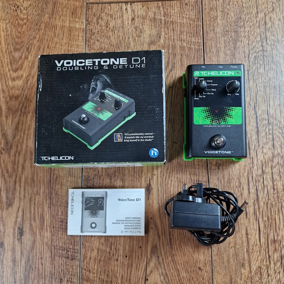 TC HELICON VOICETONE D1 DOUBLING AND DETUNING VOCAL PROCESSOR