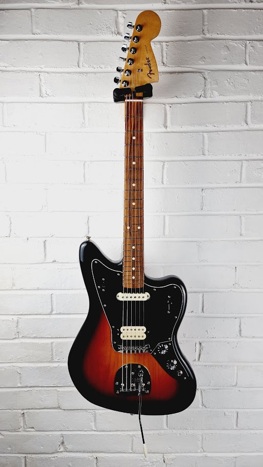 FENDER PLAYER JAGUAR PAU FERRO 3 COLOUR SUNBURST MIM 2013 ELECTRIC GUITAR