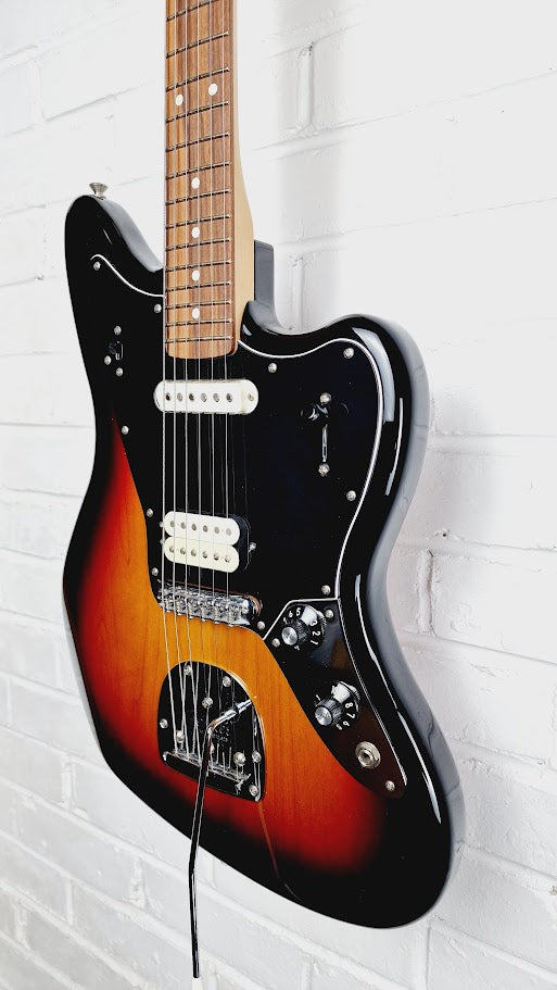 FENDER PLAYER JAGUAR PAU FERRO 3 COLOUR SUNBURST MIM 2013 ELECTRIC GUITAR