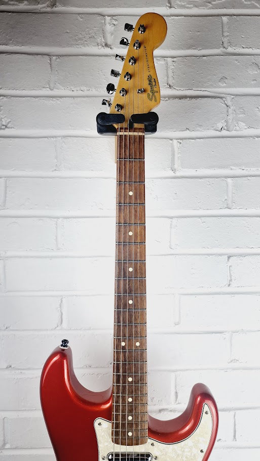 SQUIER VINTAGE MODIFIED SURF STRATOCASTER CAR CANDY APPLE RED 2015 ELECTRIC GUITAR