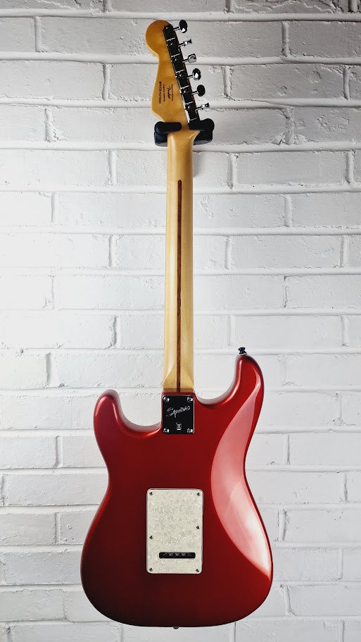 SQUIER VINTAGE MODIFIED SURF STRATOCASTER CAR CANDY APPLE RED 2015 ELECTRIC GUITAR
