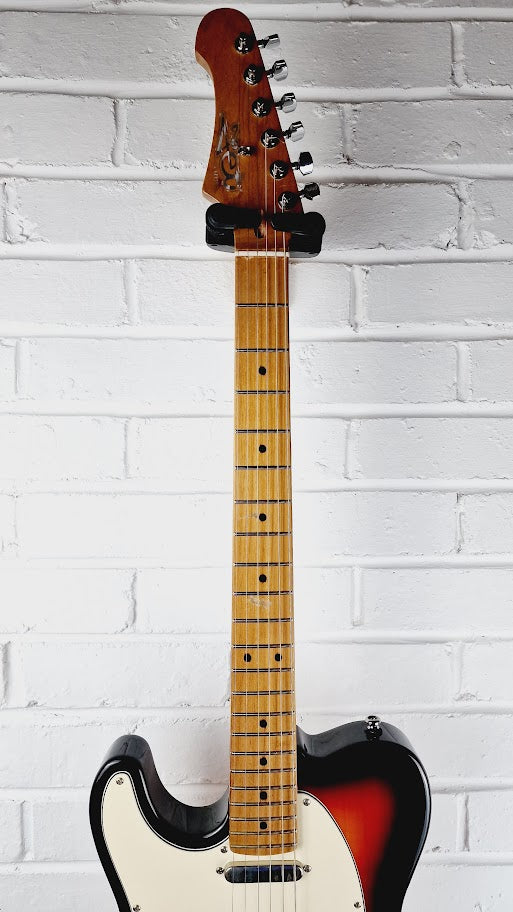 JET JT300 TELECASTER SUNBURST LEFT HANDED ELECTRIC GUITAR