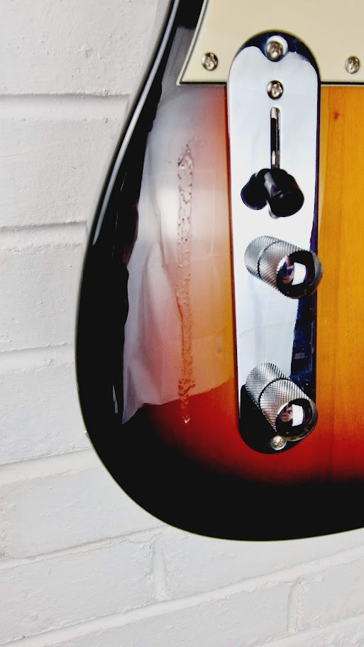 JET JT300 TELECASTER SUNBURST LEFT HANDED ELECTRIC GUITAR