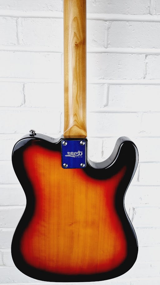 JET JT300 TELECASTER SUNBURST LEFT HANDED ELECTRIC GUITAR