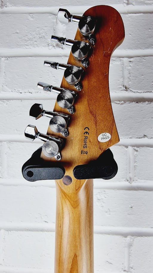 JET JT300 TELECASTER SUNBURST LEFT HANDED ELECTRIC GUITAR