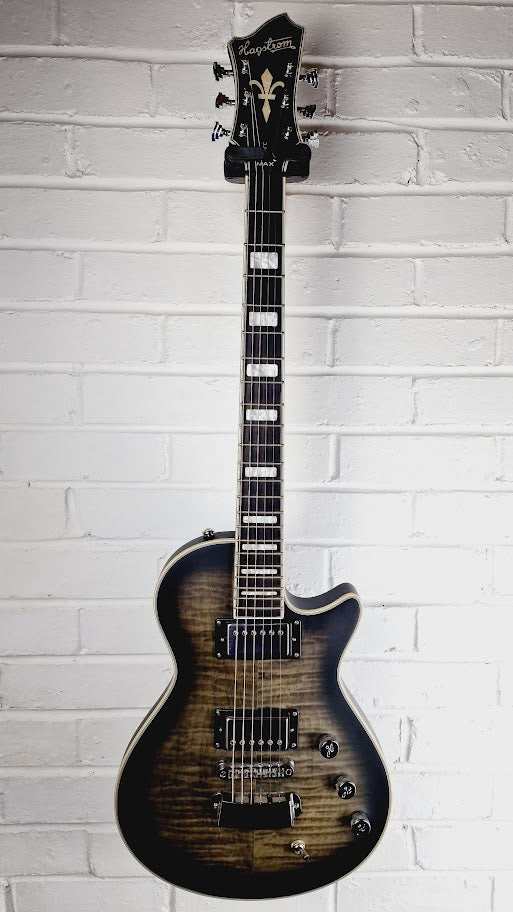 HAGSTROM ULTRA MAX SATIN COSMIC BLACK BURST ELECTRIC GUITAR