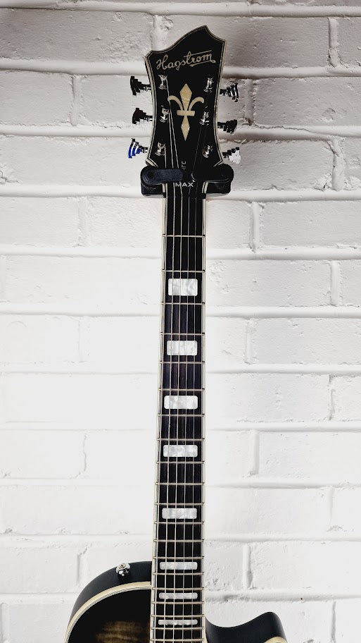 HAGSTROM ULTRA MAX SATIN COSMIC BLACK BURST ELECTRIC GUITAR