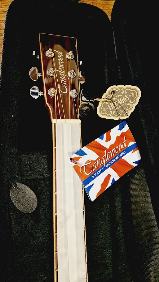 TANGLEWOOD TW45RE ELECTRO ACOUSTIC GUITAR + CASE *NEW*